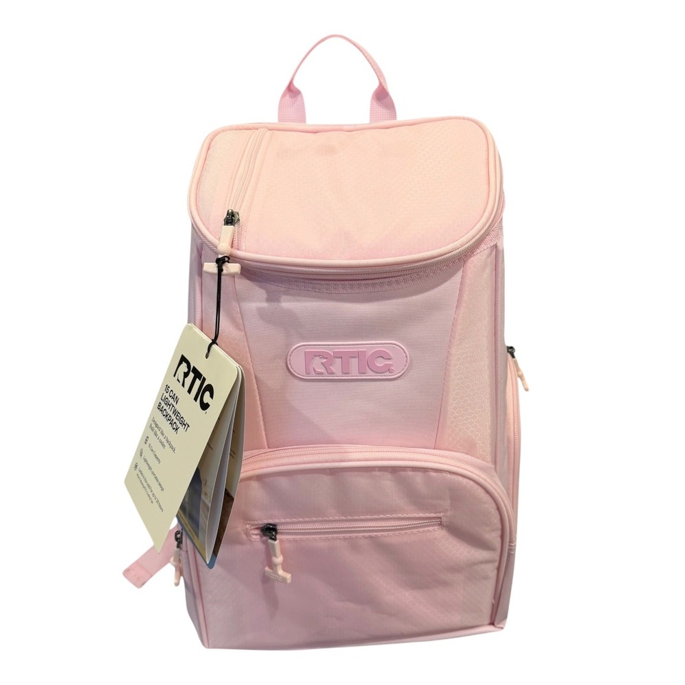RTIC 15 Can Lightweight Backpack Cooler Pink Insulated Daypack New Hiking Summer